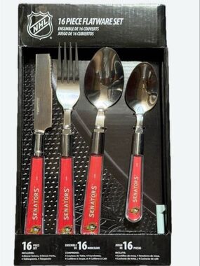 Ottawa Senators NHl 16-Piece Flatware Set